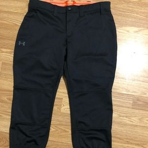 Under Armor softball pants new gloves worn